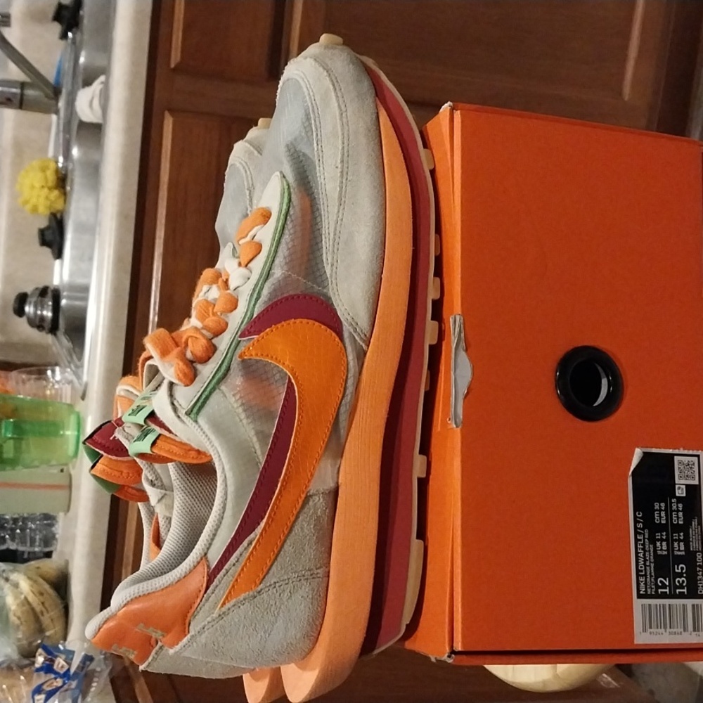 2021 CLOT X SACAI X NK LD WAFFLE “SESAME ORANGE”